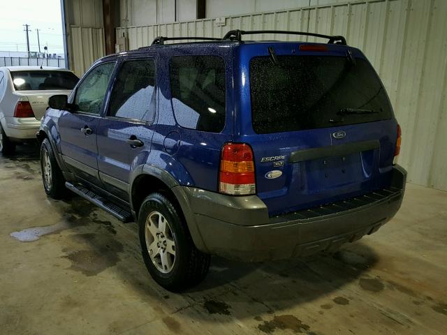 1FMCU03135KA59833 - 2005 FORD ESCAPE XLT BLUE photo 3