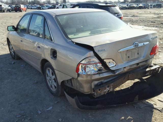 4T1BF28B23U337559 - 2003 TOYOTA AVALON XL GOLD photo 3