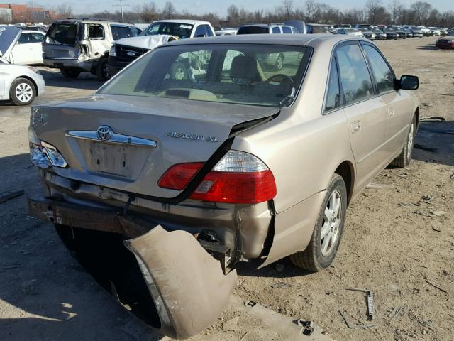 4T1BF28B23U337559 - 2003 TOYOTA AVALON XL GOLD photo 4