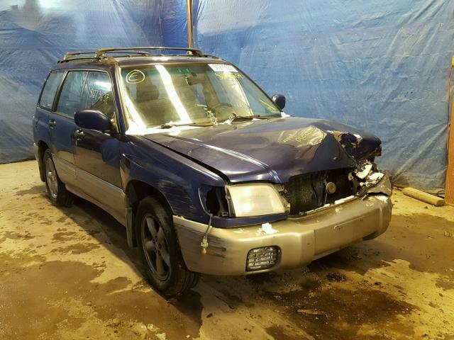 JF1SF65531H763198 - 2001 SUBARU FORESTER S BLUE photo 1