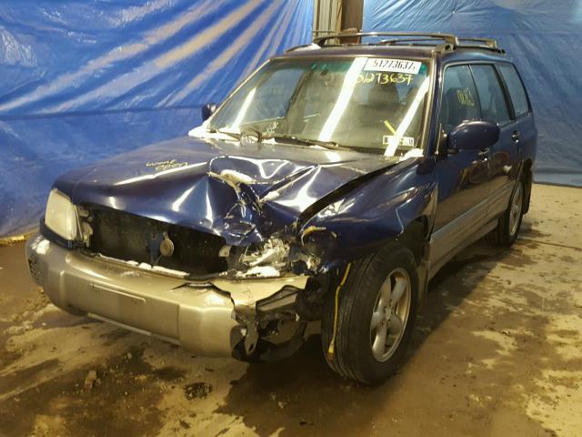 JF1SF65531H763198 - 2001 SUBARU FORESTER S BLUE photo 2