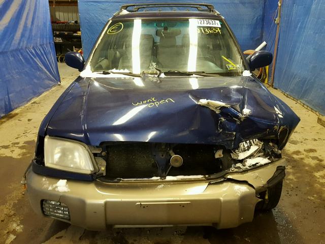 JF1SF65531H763198 - 2001 SUBARU FORESTER S BLUE photo 9