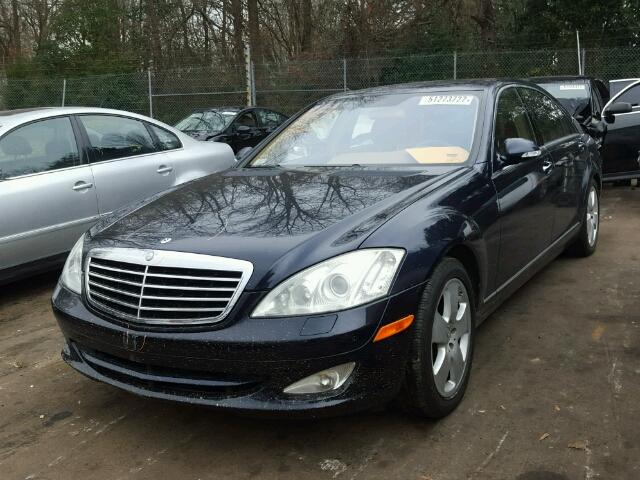 WDDNG71X37A052643 - 2007 MERCEDES-BENZ S 550 BLACK photo 2