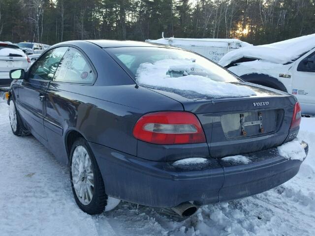 YV1NK53D81J026976 - 2001 VOLVO C70 TURBO BLUE photo 3