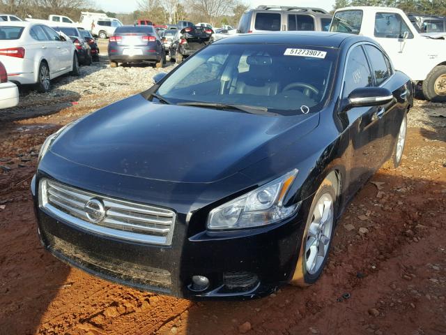 1N4AA5AP2CC842938 - 2012 NISSAN MAXIMA S BLACK photo 2