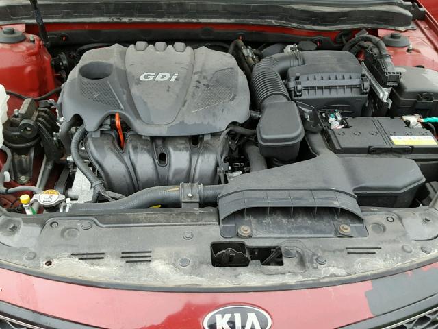 5XXGM4A73FG501106 - 2015 KIA OPTIMA LX RED photo 7