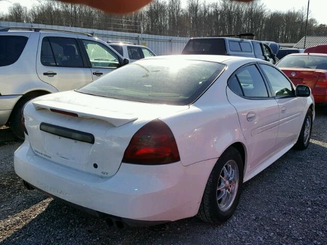 2G2WS522241145331 - 2004 PONTIAC GRAND PRIX WHITE photo 4