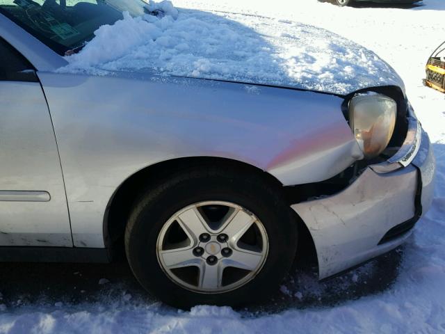 1G1ZT54815F284666 - 2005 CHEVROLET MALIBU LS SILVER photo 9