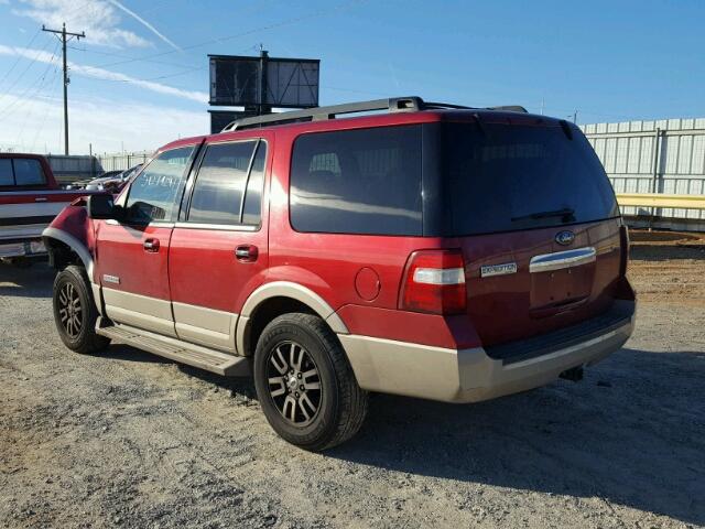 1FMFU175X7LA76528 - 2007 FORD EXPEDITION RED photo 3