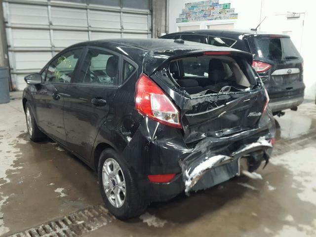 3FADP4EJXEM146843 - 2014 FORD FIESTA SE BLACK photo 3