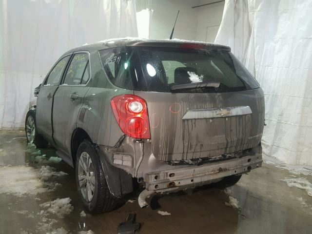 2CNALBEW3A6392593 - 2010 CHEVROLET EQUINOX LS GRAY photo 3