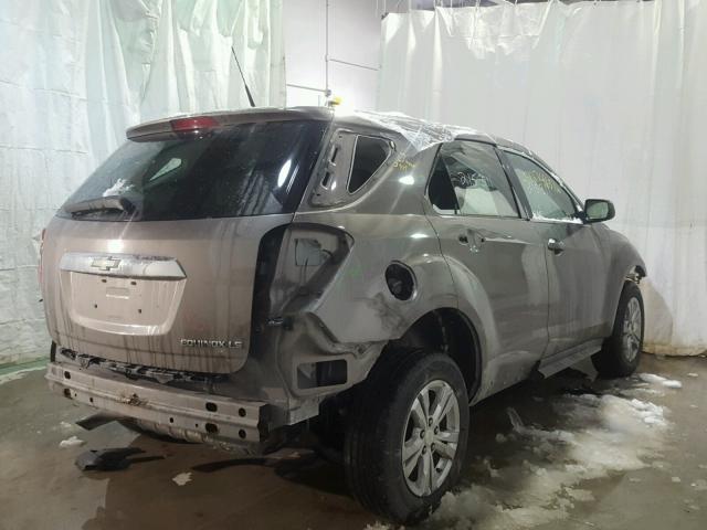 2CNALBEW3A6392593 - 2010 CHEVROLET EQUINOX LS GRAY photo 4