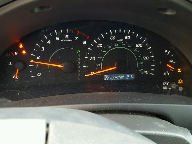 4T4BE46K29R053283 - 2009 TOYOTA CAMRY BASE BLACK photo 8