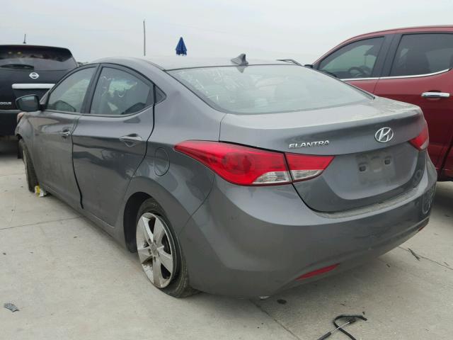 5NPDH4AE5DH368002 - 2013 HYUNDAI ELANTRA GL GRAY photo 3