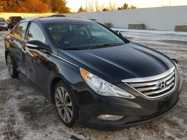 5NPEC4AC5EH817097 - 2014 HYUNDAI SONATA SE BLACK photo 1