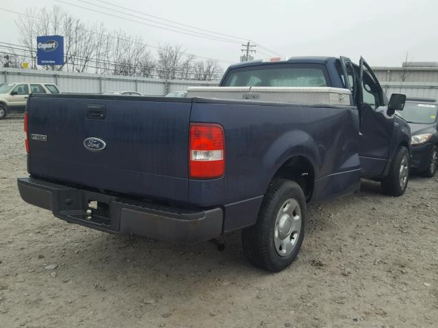 1FTRF12225NB85429 - 2005 FORD F150 BLUE photo 4