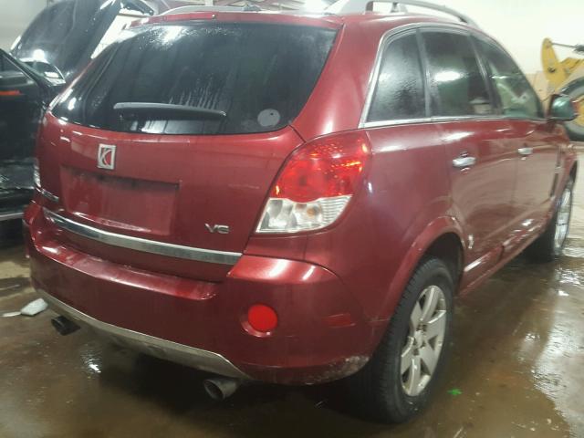 3GSCL537X8S587195 - 2008 SATURN VUE XR RED photo 4