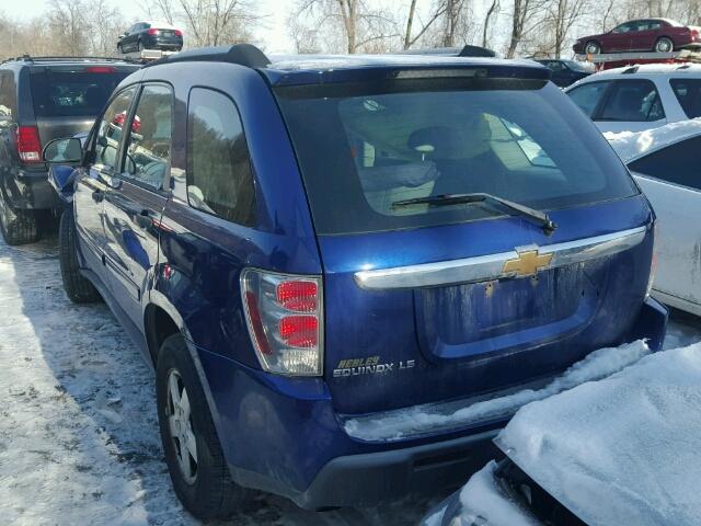 2CNDL13F866181813 - 2006 CHEVROLET EQUINOX LS BLUE photo 3