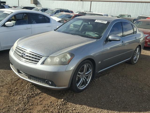 JNKBY01E66M200652 - 2006 INFINITI M45 BASE GRAY photo 2