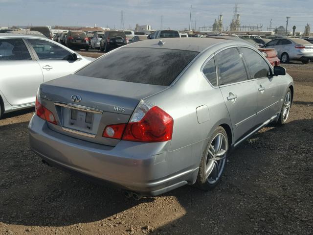 JNKBY01E66M200652 - 2006 INFINITI M45 BASE GRAY photo 4