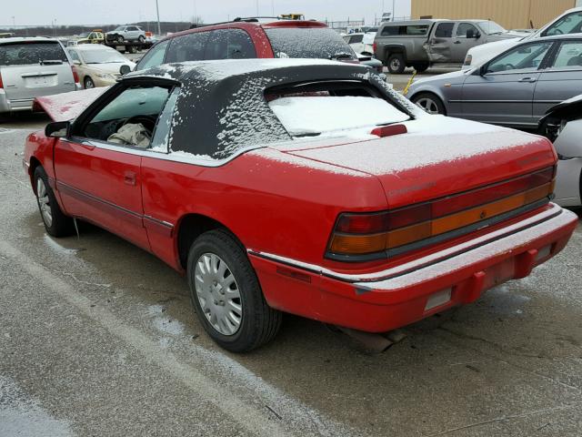 1C3EU4532RF315370 - 1994 CHRYSLER LEBARON BA RED photo 3