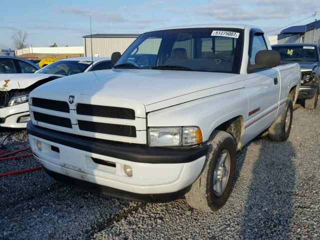 1B7HC16Y1WS536854 - 1998 DODGE RAM 1500 WHITE photo 2