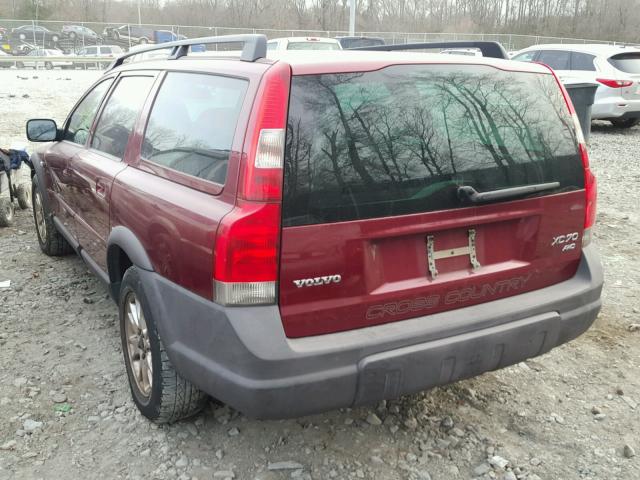 YV1SZ59H441166276 - 2004 VOLVO XC70 RED photo 3