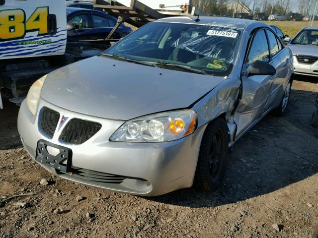 1G2ZG57B584228091 - 2008 PONTIAC G6 BASE SILVER photo 2