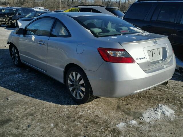 2HGFG12839H532724 - 2009 HONDA CIVIC EX SILVER photo 3