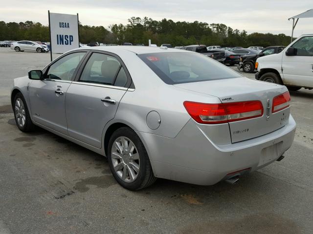 3LNDL2L34BR753443 - 2011 LINCOLN MKZ HYBRID SILVER photo 3