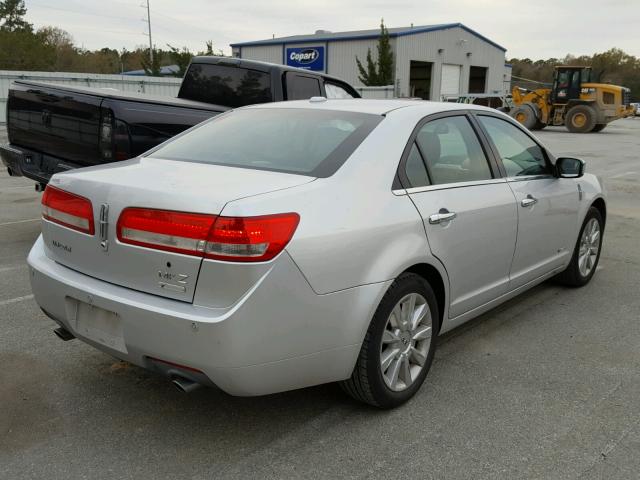 3LNDL2L34BR753443 - 2011 LINCOLN MKZ HYBRID SILVER photo 4