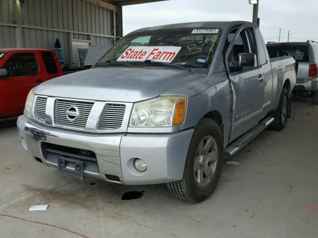 1N6BA06A65N550591 - 2005 NISSAN TITAN XE SILVER photo 2