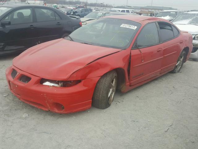 1G2WP52K21F227047 - 2001 PONTIAC GRAND PRIX RED photo 2