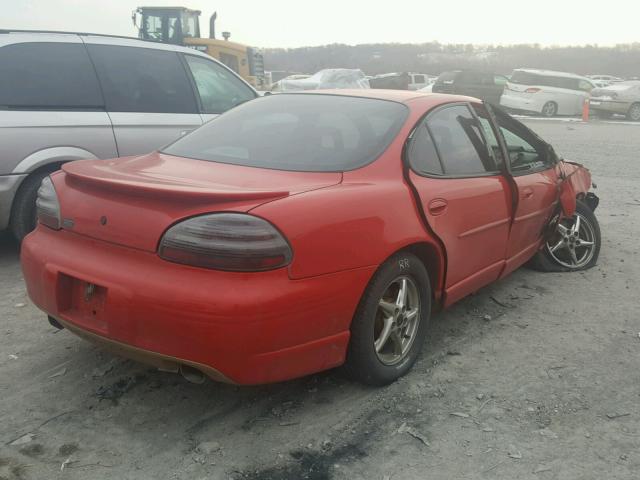 1G2WP52K21F227047 - 2001 PONTIAC GRAND PRIX RED photo 4