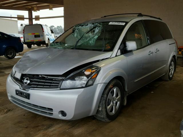 5N1BV28U27N135065 - 2007 NISSAN QUEST S SILVER photo 2