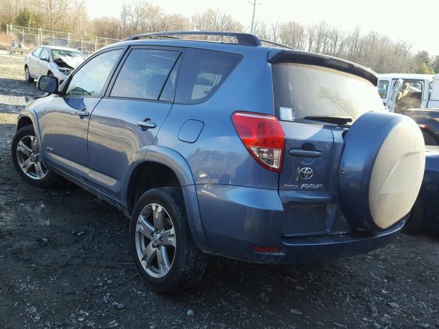 JTMBK32V186035393 - 2008 TOYOTA RAV4 SPORT BLUE photo 3