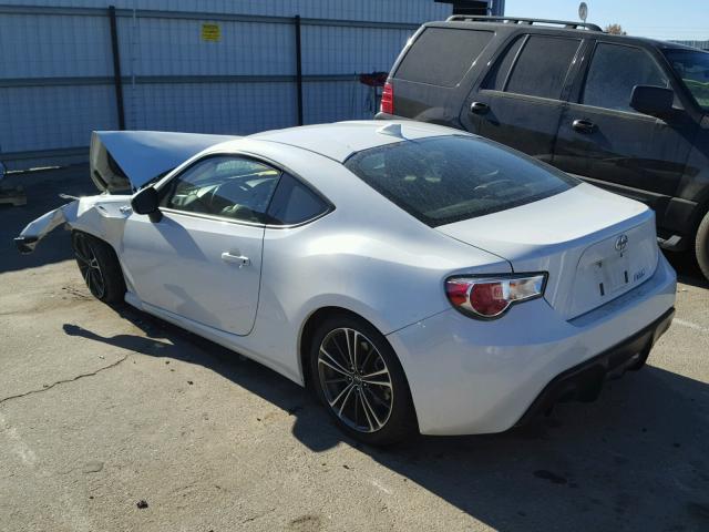 JF1ZNAA19F8703909 - 2015 TOYOTA SCION FR-S WHITE photo 3