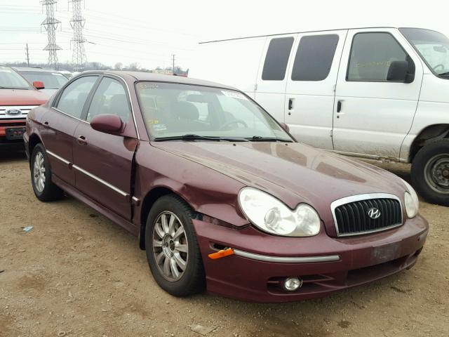 KMHWF35H04A988059 - 2004 HYUNDAI SONATA GLS MAROON photo 1