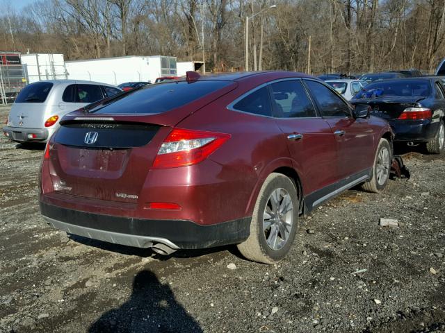 5J6TF2H56EL003072 - 2014 HONDA CROSSTOUR BURGUNDY photo 4