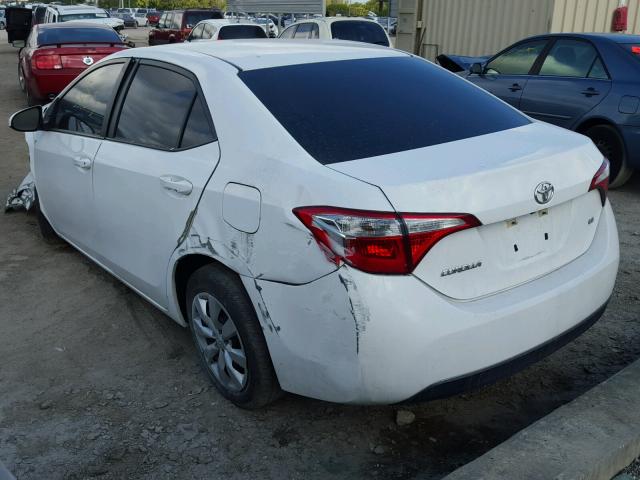 5YFBURHE8FP268522 - 2015 TOYOTA COROLLA L WHITE photo 3