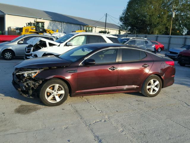 5XXGM4A72EG282251 - 2014 KIA OPTIMA LX BURGUNDY photo 9