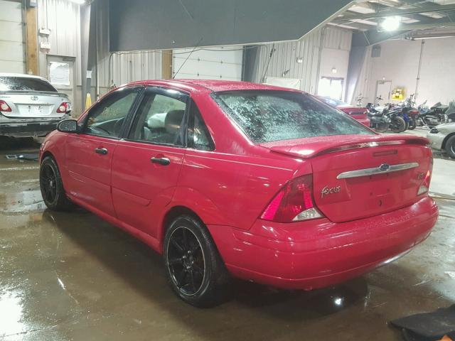 1FAFP38352W259935 - 2002 FORD FOCUS ZTS RED photo 3