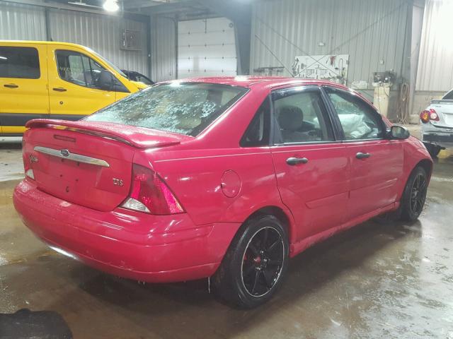 1FAFP38352W259935 - 2002 FORD FOCUS ZTS RED photo 4