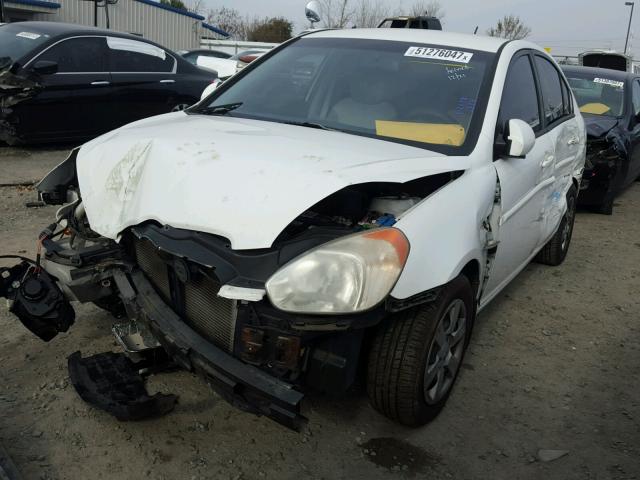 KMHCN46CX7U095589 - 2007 HYUNDAI ACCENT GLS WHITE photo 2