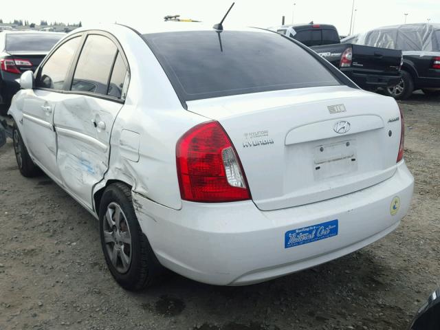 KMHCN46CX7U095589 - 2007 HYUNDAI ACCENT GLS WHITE photo 3