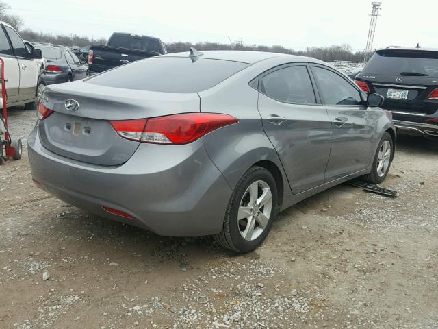 KMHDH4AE4BU109466 - 2011 HYUNDAI ELANTRA GL SILVER photo 4