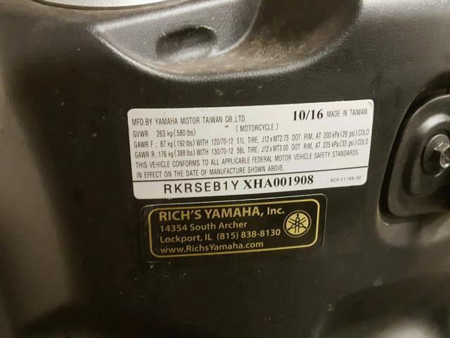 RKRSEB1YXHA001908 - 2017 YAMAHA YW125 RED photo 10