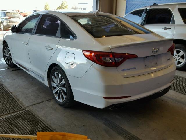 5NPE34AF3FH027597 - 2015 HYUNDAI SONATA SPO WHITE photo 3