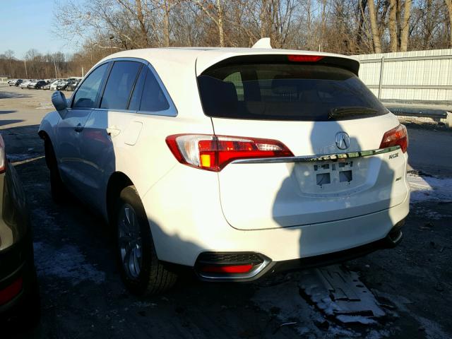 5J8TB4H54GL009177 - 2016 ACURA RDX TECHNO WHITE photo 3