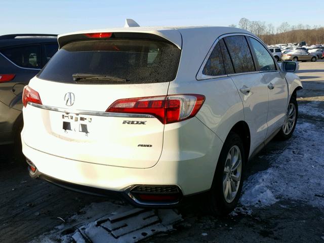 5J8TB4H54GL009177 - 2016 ACURA RDX TECHNO WHITE photo 4